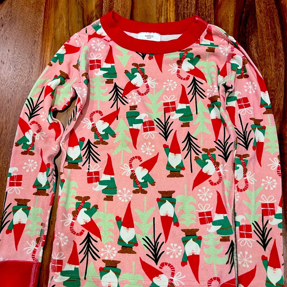 Hanna Andersson kids Christmas Pajamas Size 6-7